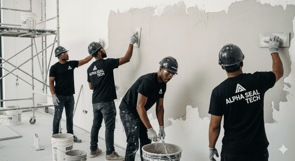 Plastering and skimming